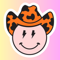 Cowboy Smiley – Die Cut Sticker