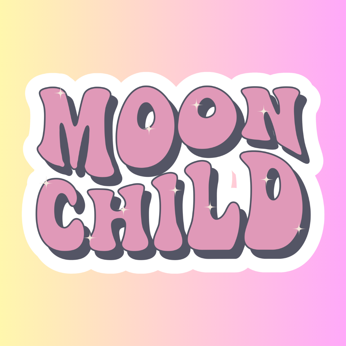 Moon Child – Die Cut Sticker