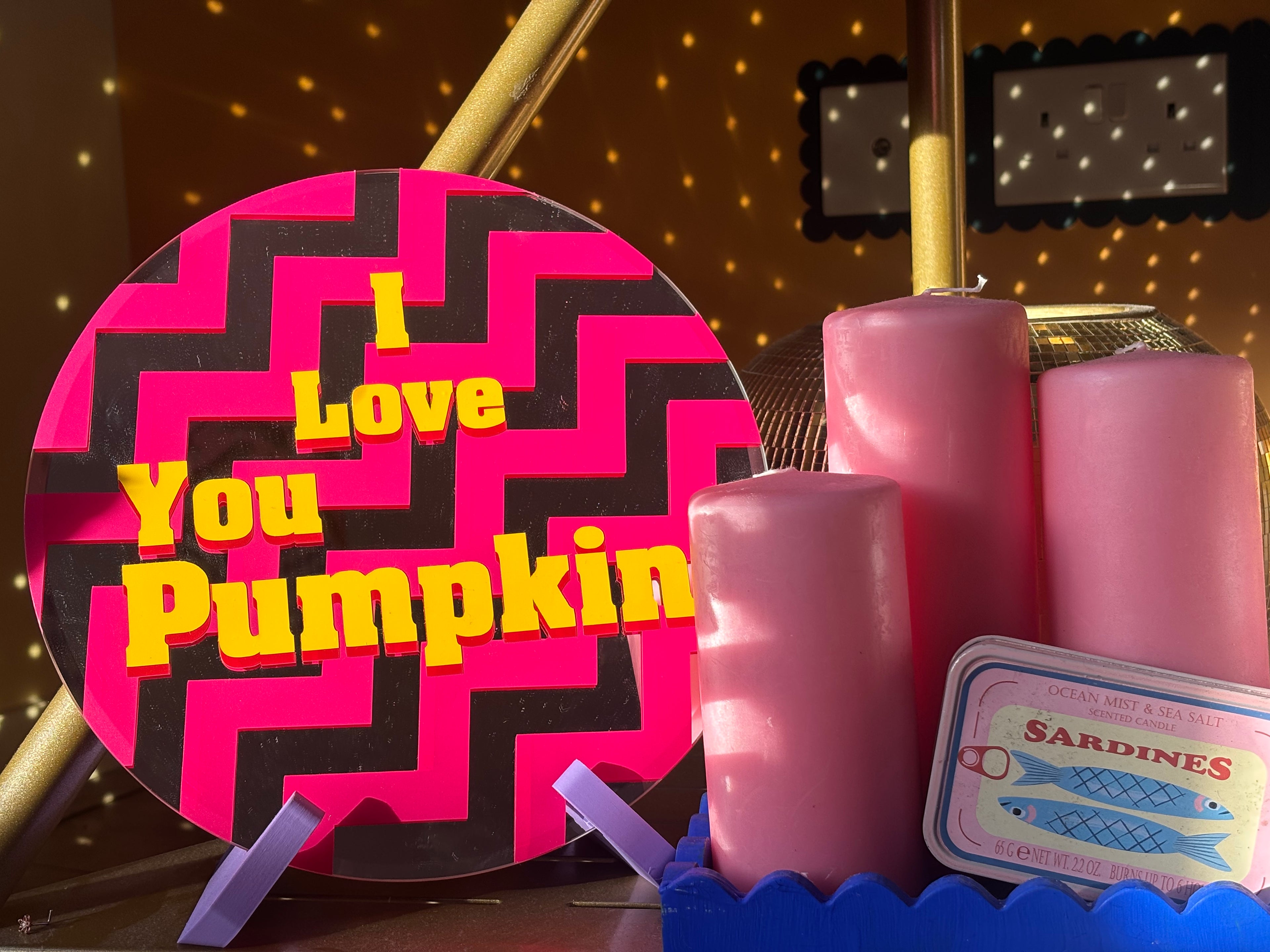 'I Love You Pumpkin' - Decorative Mirror
