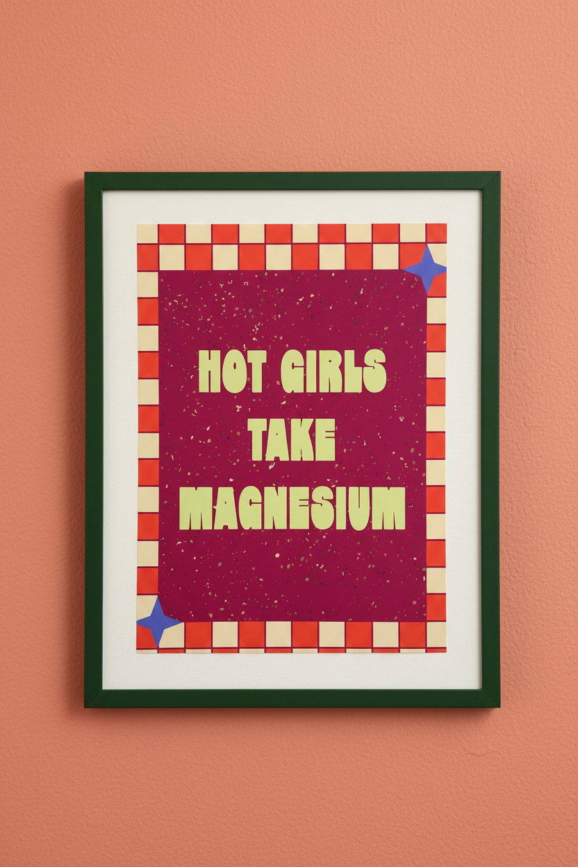 Hot Girls Take Magnesium - Framed Print